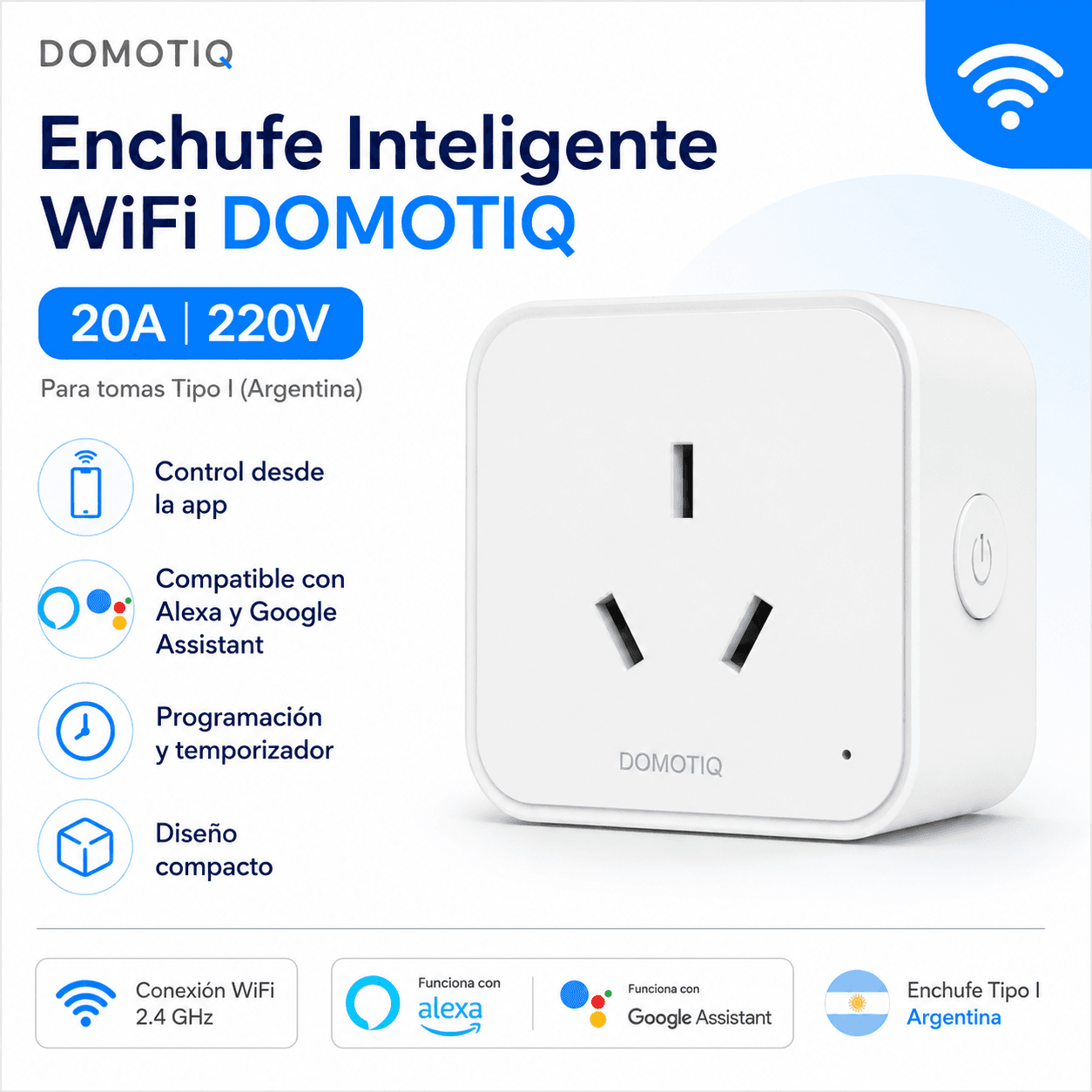 Enchufe inteligente 20A, detalle 1