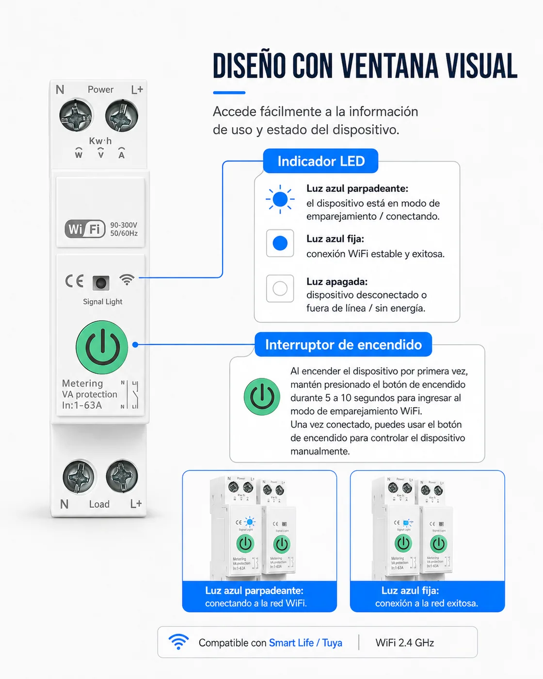 Interruptor WiFi 63A, detalle 6
